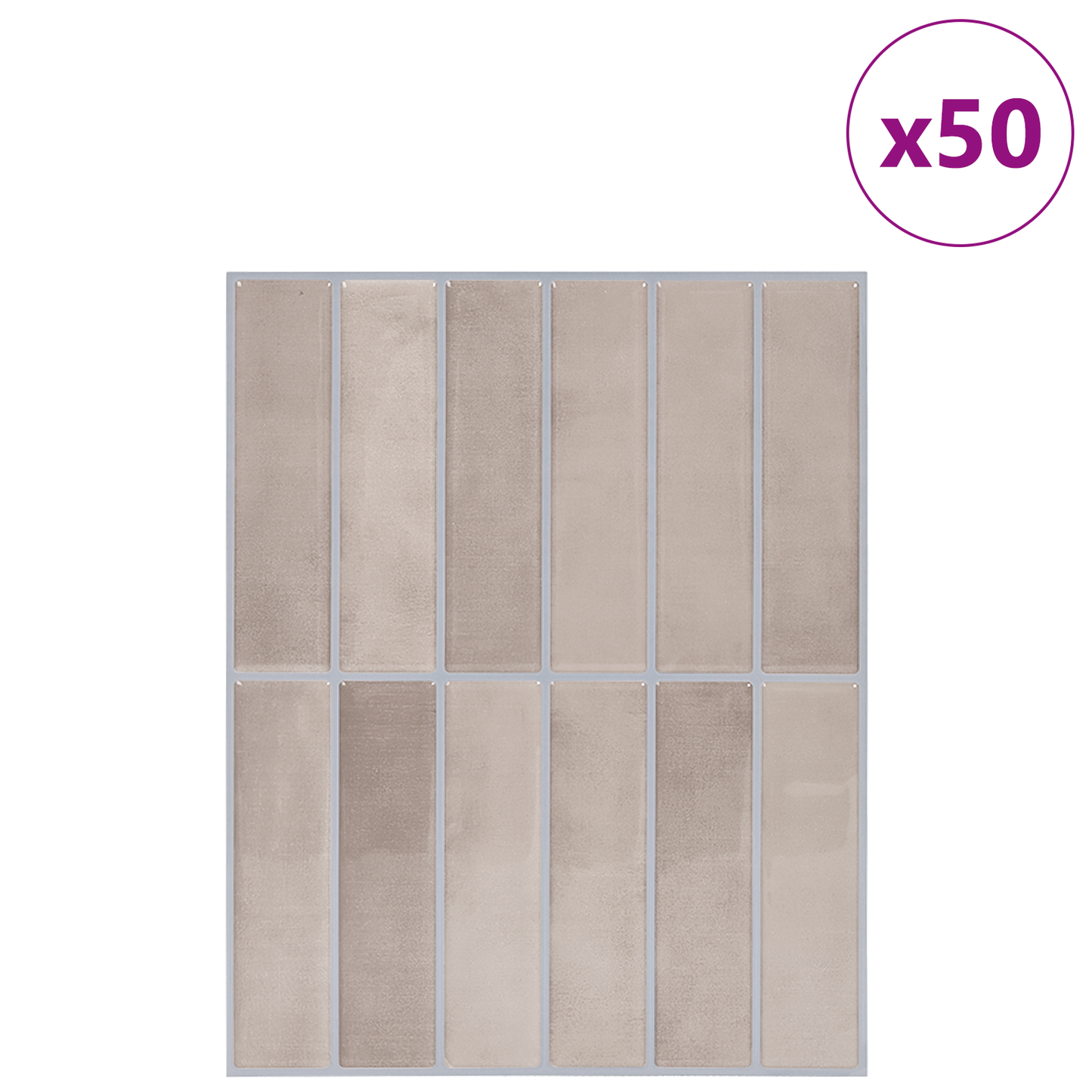 Rectangular Tile 50 pcs Beige Coffee 29 x 23 x 0.08 cm