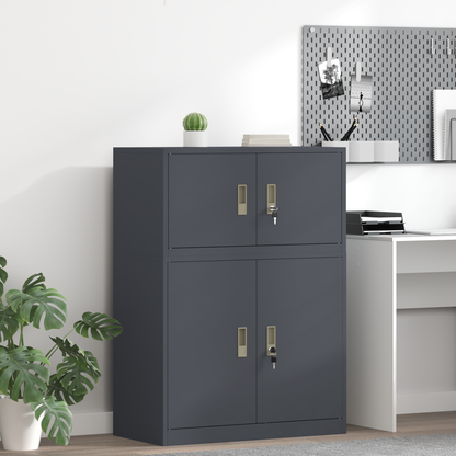 Storage Cabinet Anthracite 80 x 40 x 40 cm Steel