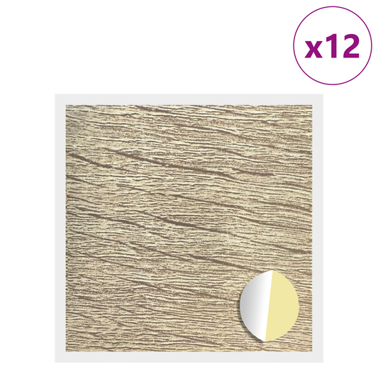 Self-adhesive Screw Cover 12 pcs Sonoma Oak Ø 20 x 0.5 mm