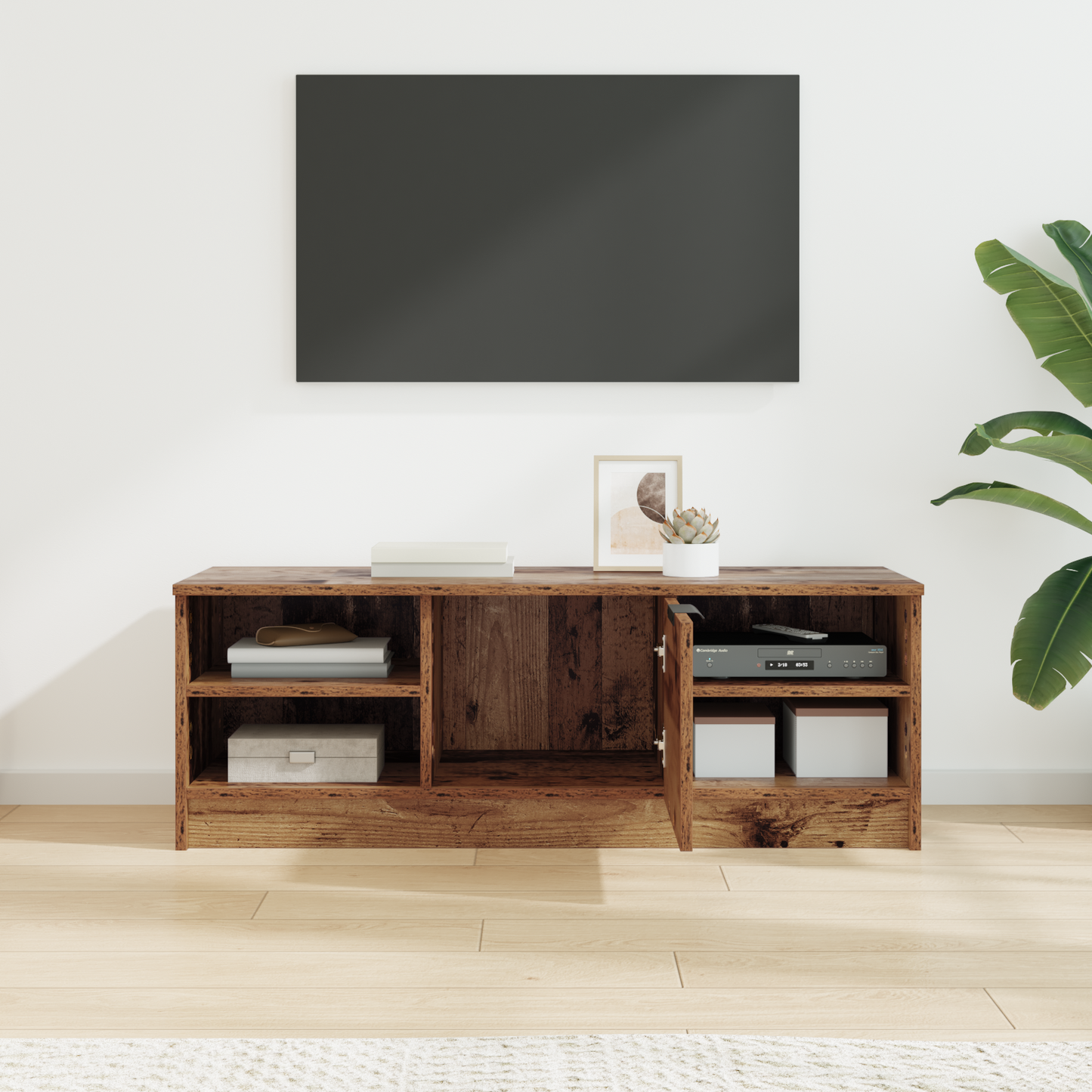 TV Cabinet Old Wood 102 x 35 x 36.5 cm Engineered Wood