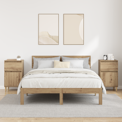 Bedside Cabinet with Drawer 2 pcs Artisan Oak 40 x 35 x 70 cm