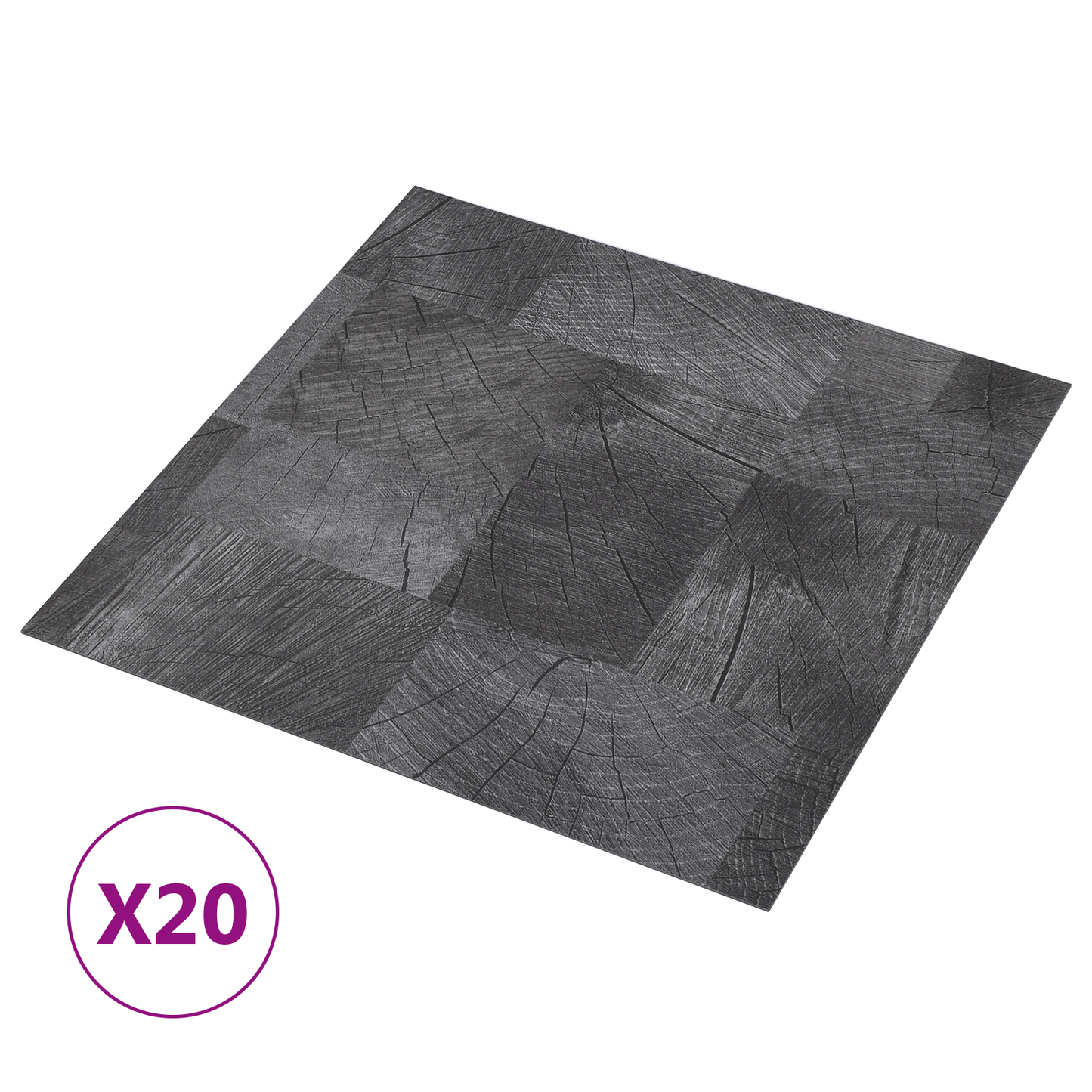 Self-adhesive Flooring Planks 30.5 x 30.5 cm 20 pcs PVC