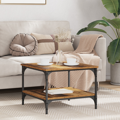 Coffee Table Old Wood 55 x 55 x 40 cm Engineered Wood