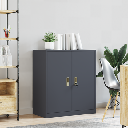 Storage Cabinet Anthracite 80 x 40 x 90 cm Steel