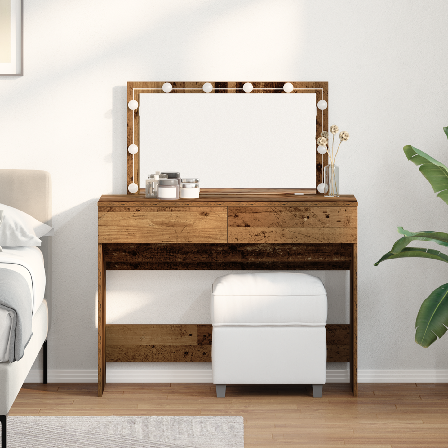 Dressing Table Old Wood 100 x 40 x 120 cm Engineered Wood