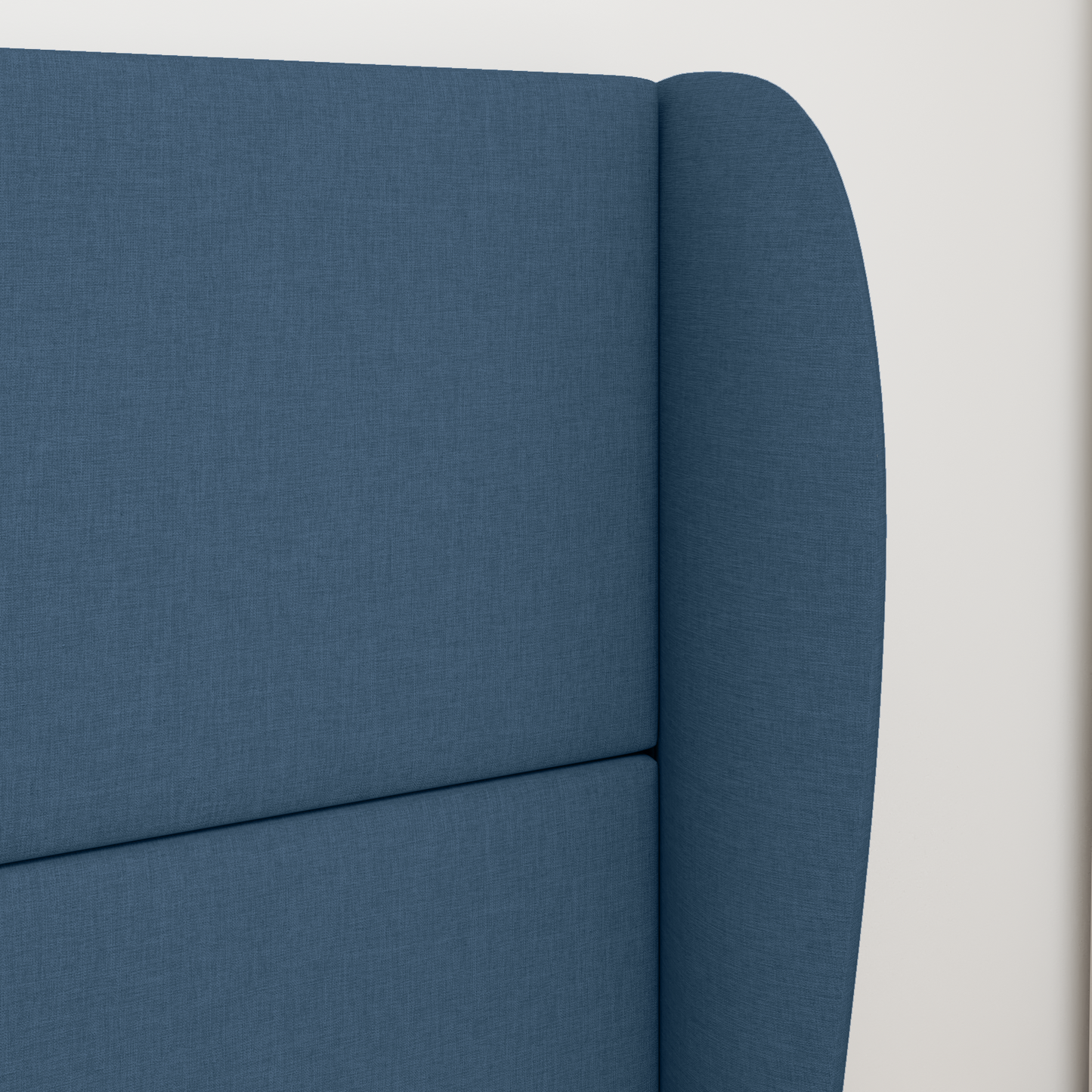Headboard Ear Blue 80 x 23 x 6 cm Fabric