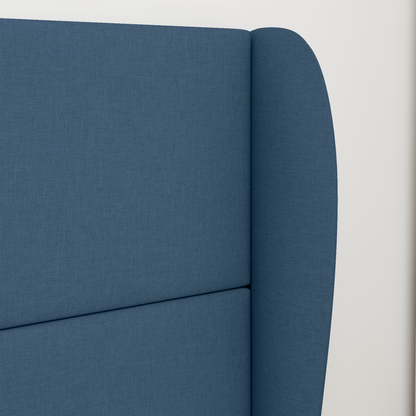 Headboard Ear Blue 80 x 23 x 6 cm Fabric