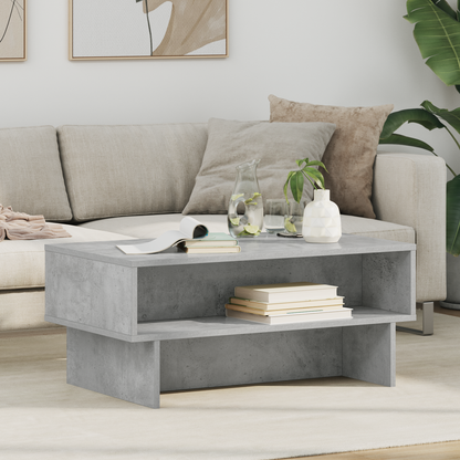 Coffee Table Concrete Grey 80 x 46 x 35 cm Engineered Wood