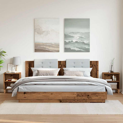 Bedside Cabinets 2 pcs Old Wood 40x30x50 cm Engineered Wood