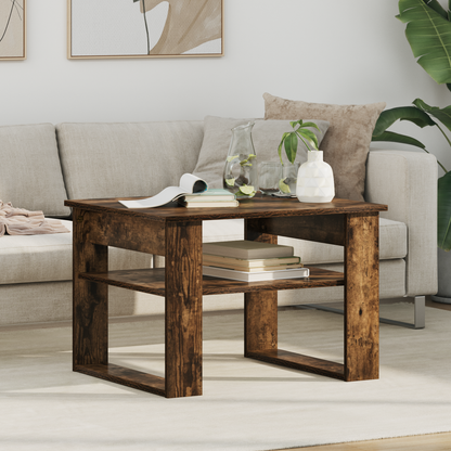 Coffee Table Smoked Oak 64 x 54 x 44 cm Engineered Wood