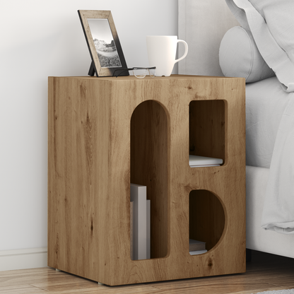 Bedside Table ELST 2 pcs Artisan Oak 40 x 35 x 50 cm