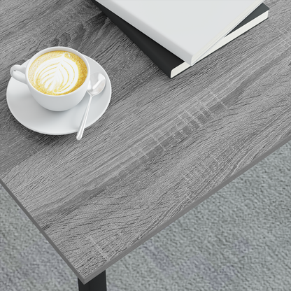 Coffee Table Grey Sonoma 80 x 80 x 45 cm Engineered Wood