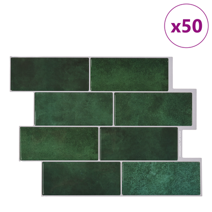 Decorative Stickers 50 pcs Dark Green 29 x 21 cm