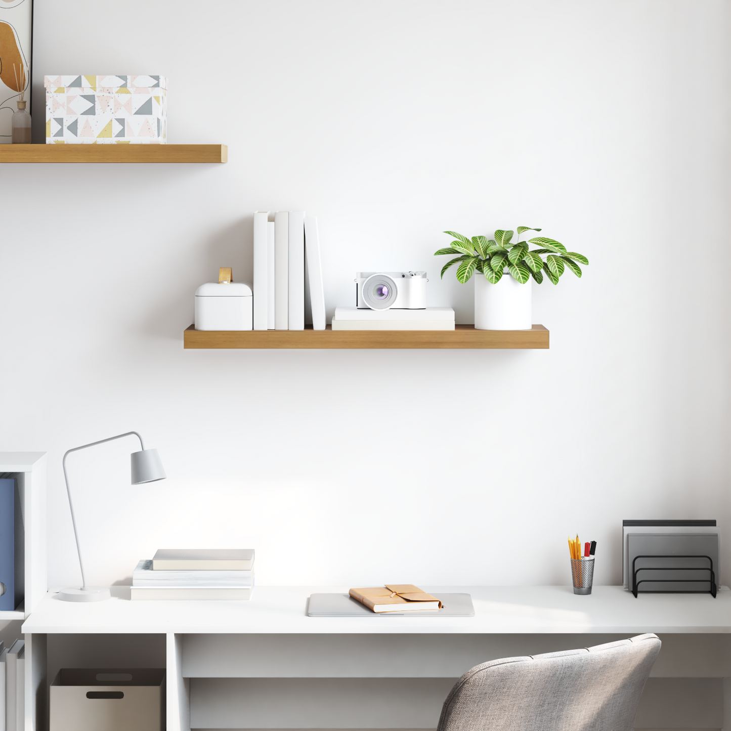 Wall Shelf Wall-mounted Brown 80 x 23.5 x 4 cm Engineered Wood