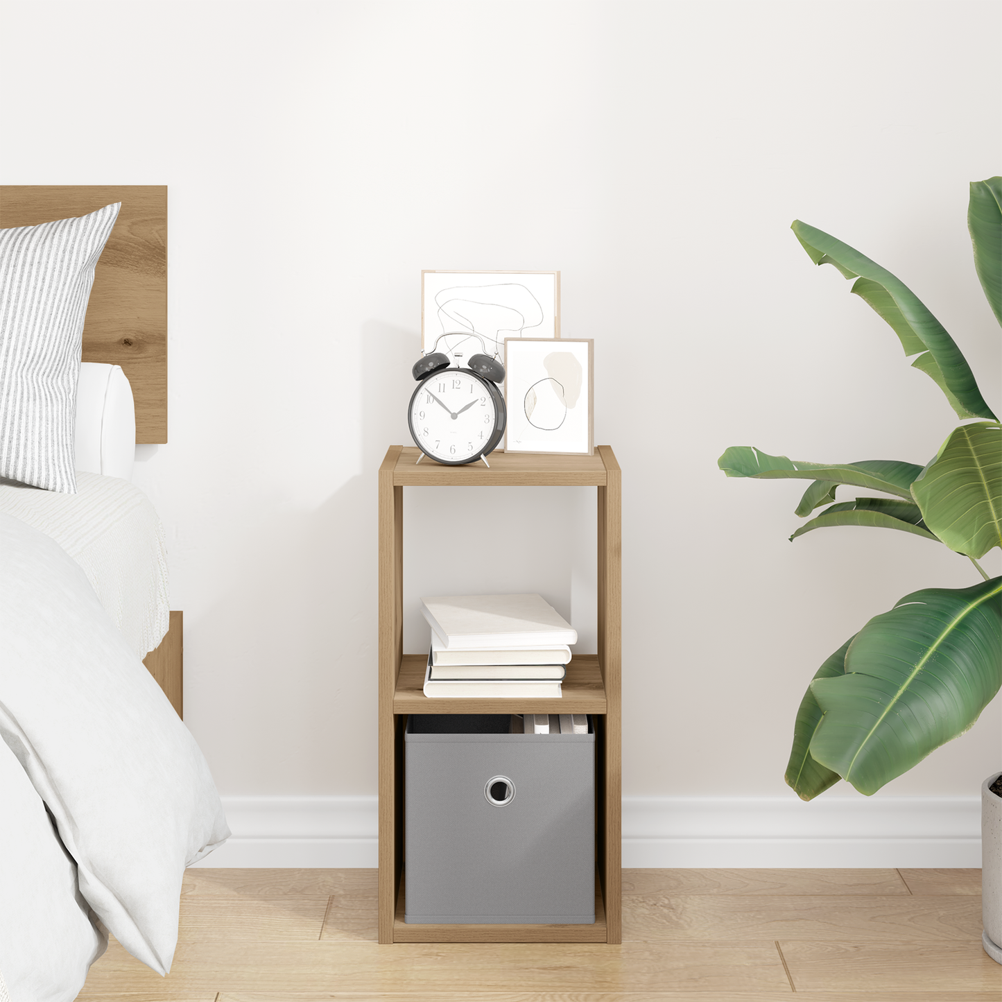 Bedside Table Artisan Oak 25.5 x 22 x 49.5 cm Engineered Wood