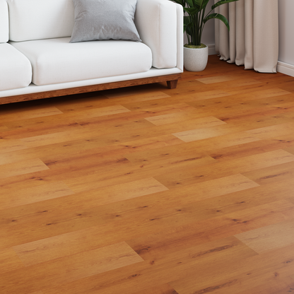 Laminate Flooring 5 pcs Sandy Beige 101 x 20 x 0.8 cm
