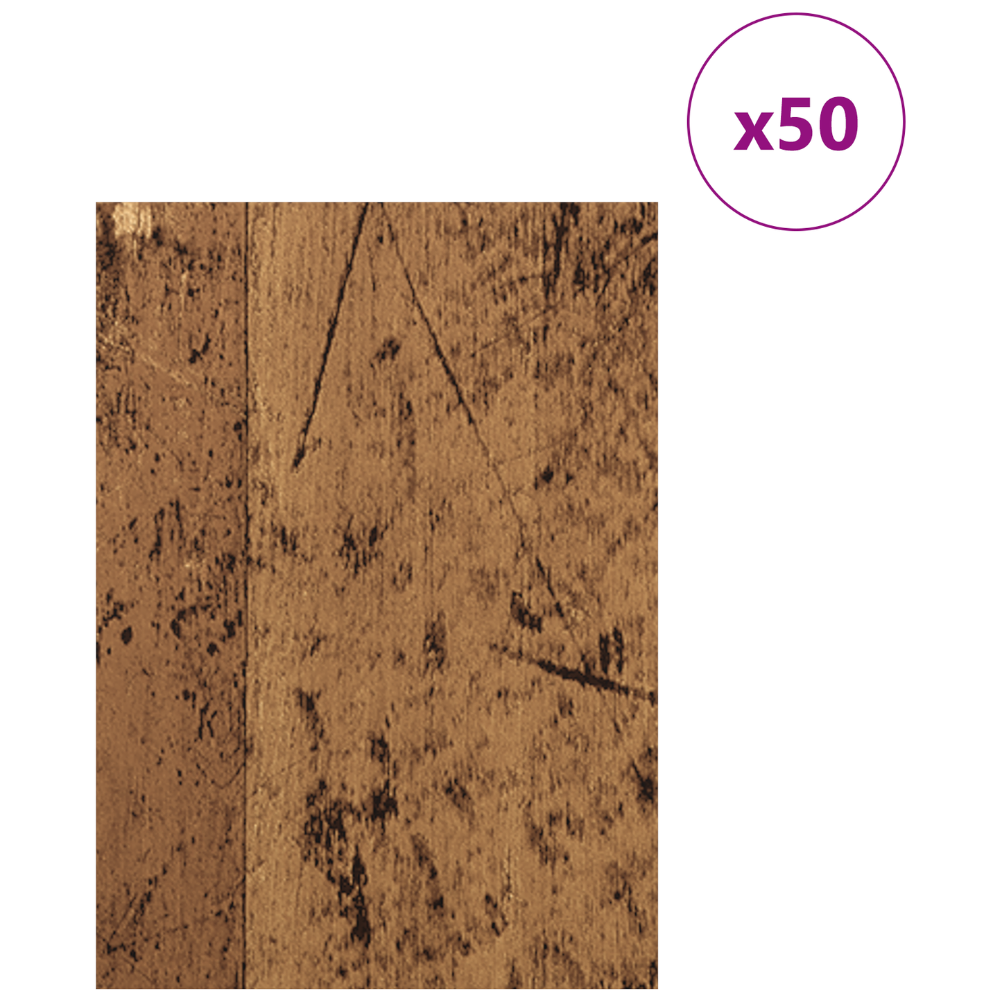 Decor Panels 50 pcs Old Wood 15 x 21 x 0.27 cm Engineered Wood