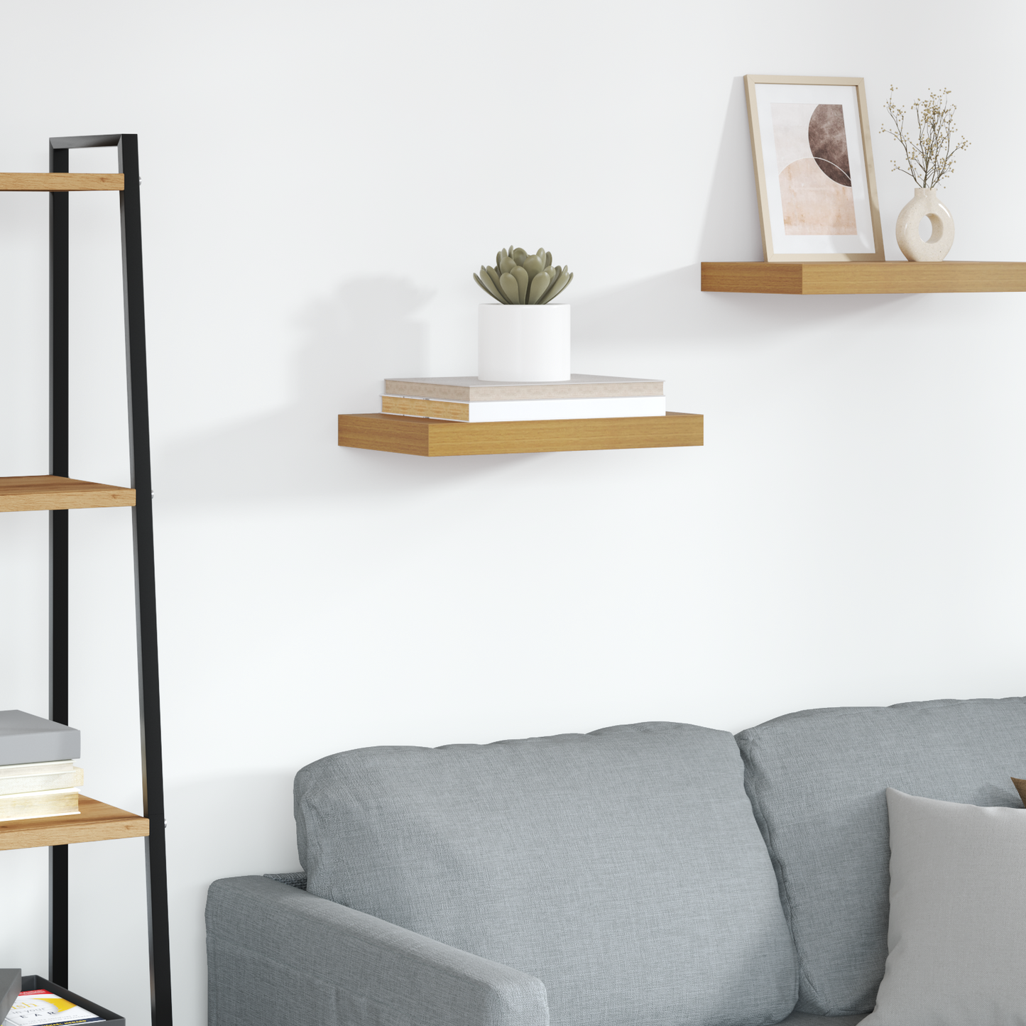 Wall Shelf Wall-mounted Beige 40 x 23.5 x 4 cm Engineered Wood