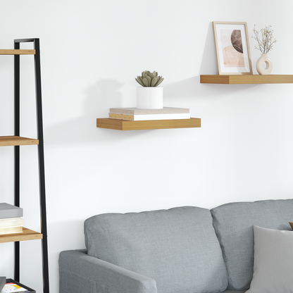 Wall Shelf Wall-mounted Beige 40 x 23.5 x 4 cm Engineered Wood