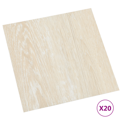 Self-adhesive Flooring Planks 30.5 x 30.5 cm 20 pcs PVC