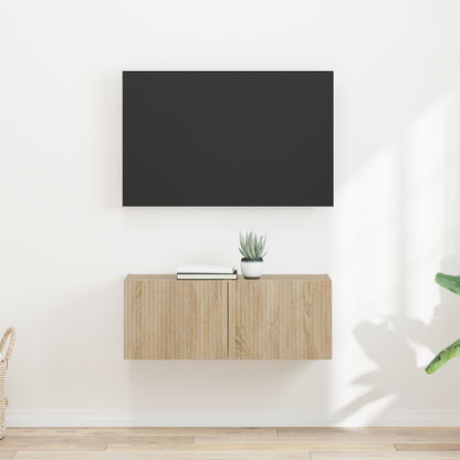 TV Wall Cabinet 2 pcs Sonoma 39 x 31 x 29.5 cm Engineered Wood