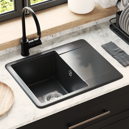Sink Black 560 x 460 mm 80% Quartz and 20% Resin