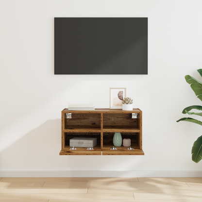 TV Wall Cabinet Old Wood 60 x 30 x 30 cm Engineered Wood