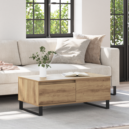 Coffee Table Artisan Oak 90 x 50 x 36.5 cm Engineered Wood