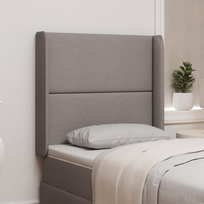 Headboard Ear Taupe 80 x 16 x 4 cm Fabric