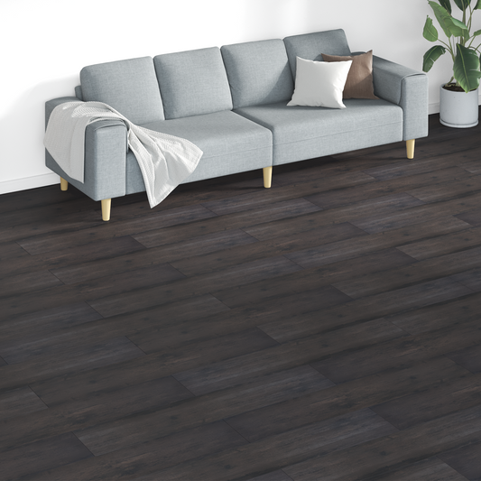 Flooring Planks 18 pcs Dark Grey 5.26 m² PVC