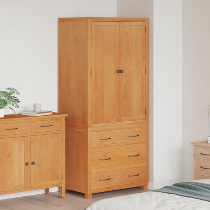 Storage Furniture Set with Drawer 2 pcs Brown 80 x 50 x 180 cm