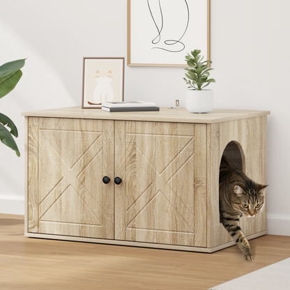 Cat House Sonoma 85 x 55 x 50.5 cm Engineered Wood