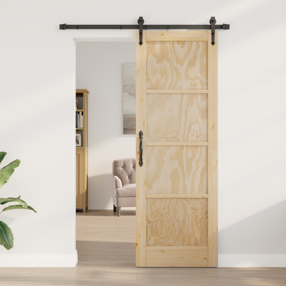 Sliding Door ORKDAL Natural 73.5 x 211 cm Solid Pine Wood
