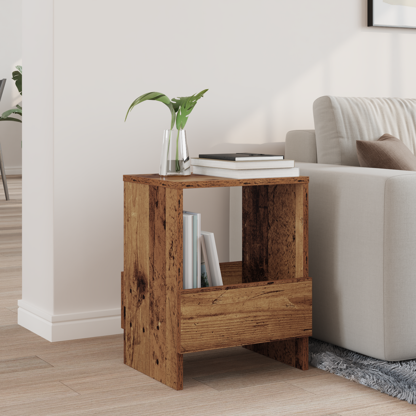 Magazine Rack Old Wood 35 x 30 x 45 cm