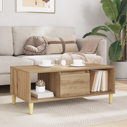Coffee Table Artisan Oak 90 x 50 x 26.5 cm Engineered Wood