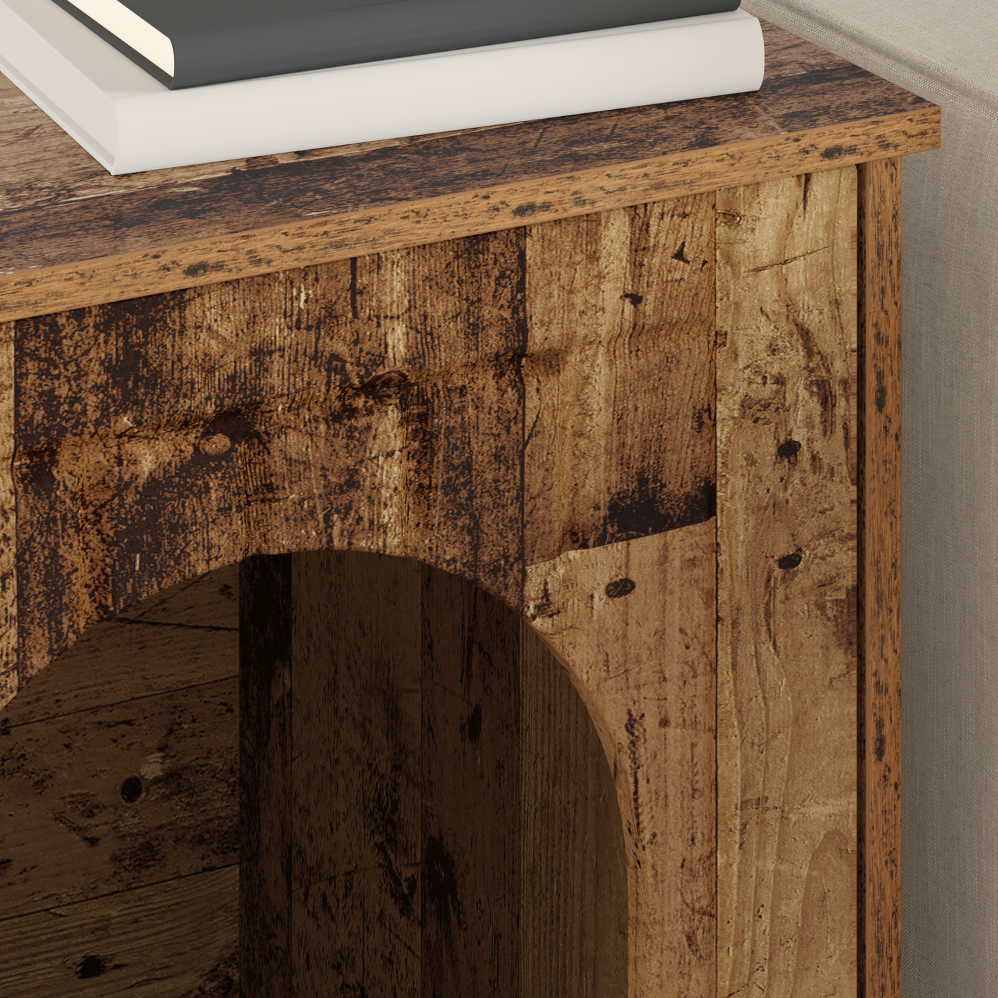 Cat House Old Wood 53 x 52 x 62 cm Engineered Wood