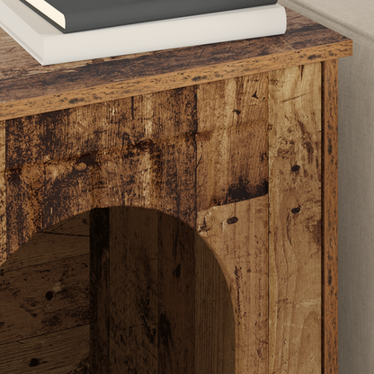 Cat House Old Wood 53 x 52 x 62 cm Engineered Wood