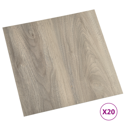 Self-adhesive Flooring Planks 30.5 x 30.5 cm 20 pcs PVC