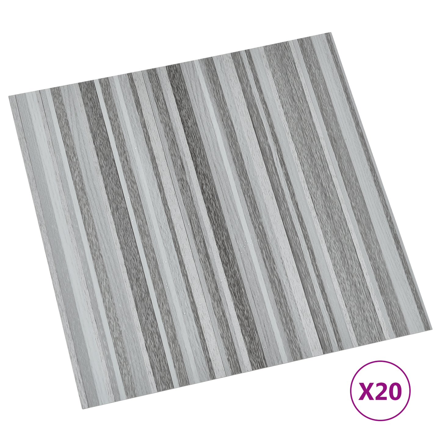 Self-adhesive Flooring Planks 30.5 x 30.5 cm 20 pcs PVC