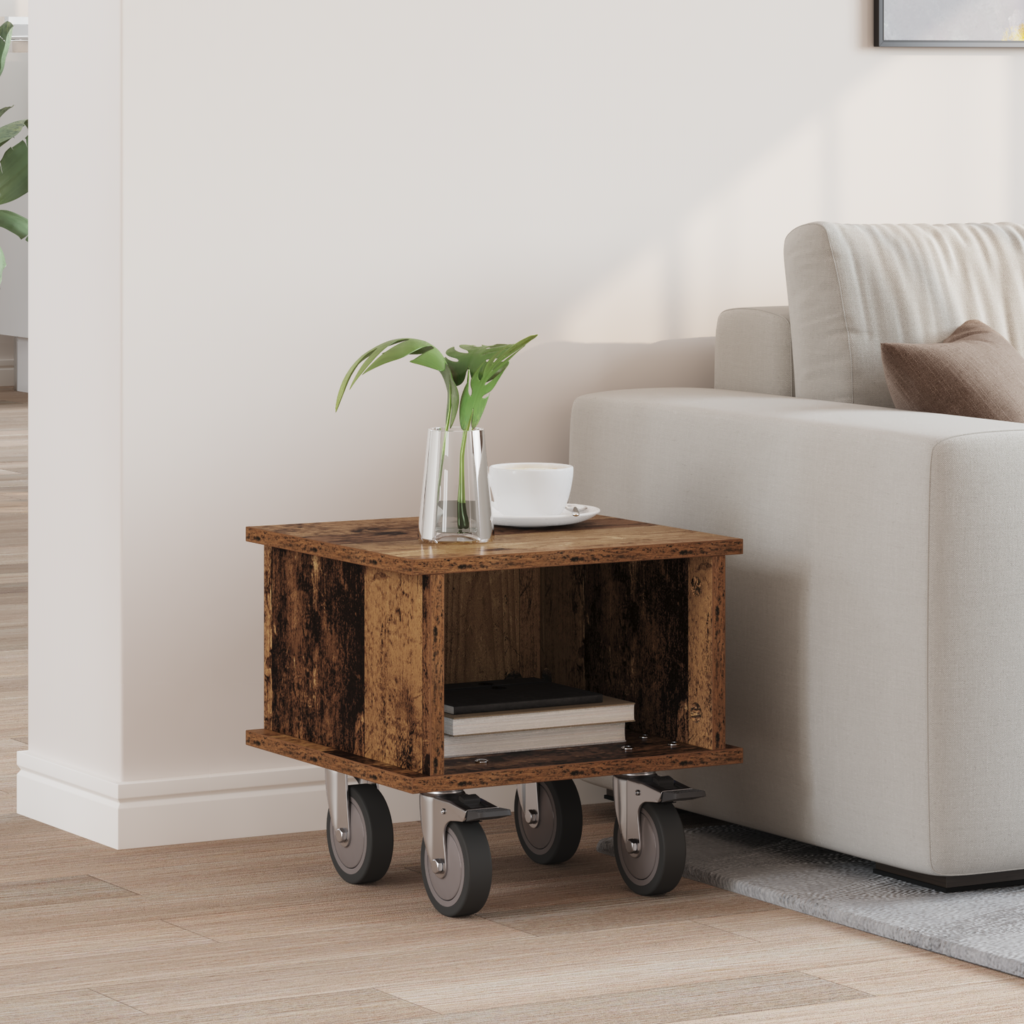 TV Stand Old Wood 37 x 35 x 35 cm Engineered Wood