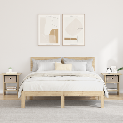 Bedside Table 2 pcs Sonoma Oak 41 x 40 x 45 cm Engineered Wood
