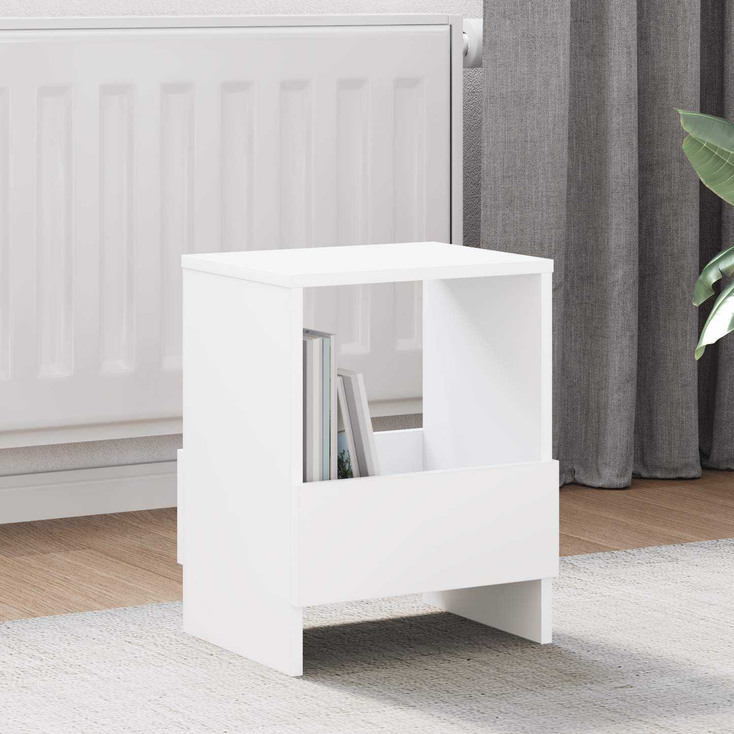 Magazine Rack 2 pcs White 35 x 30 x 45 cm