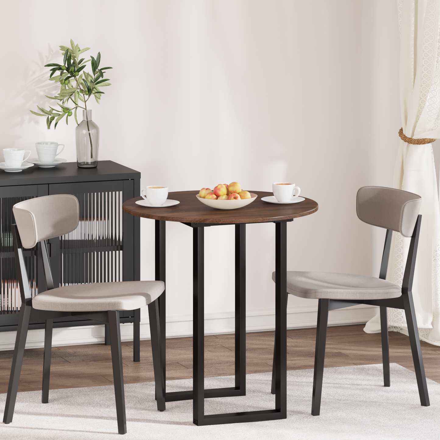 Table Top Brown oak Ø 70 x 1.5 cm Engineered Wood