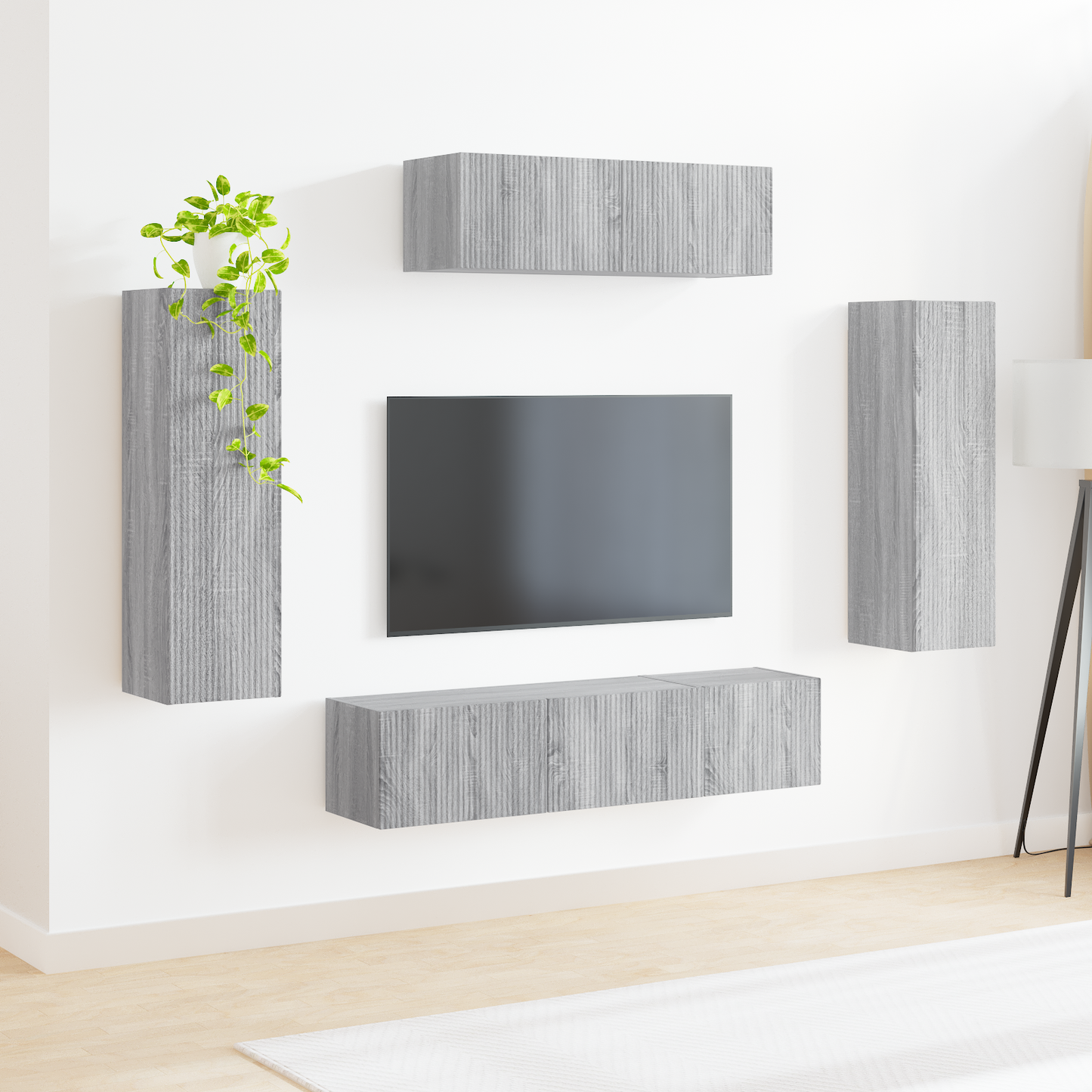 TV Cabinet 5 pcs Grey Sonoma