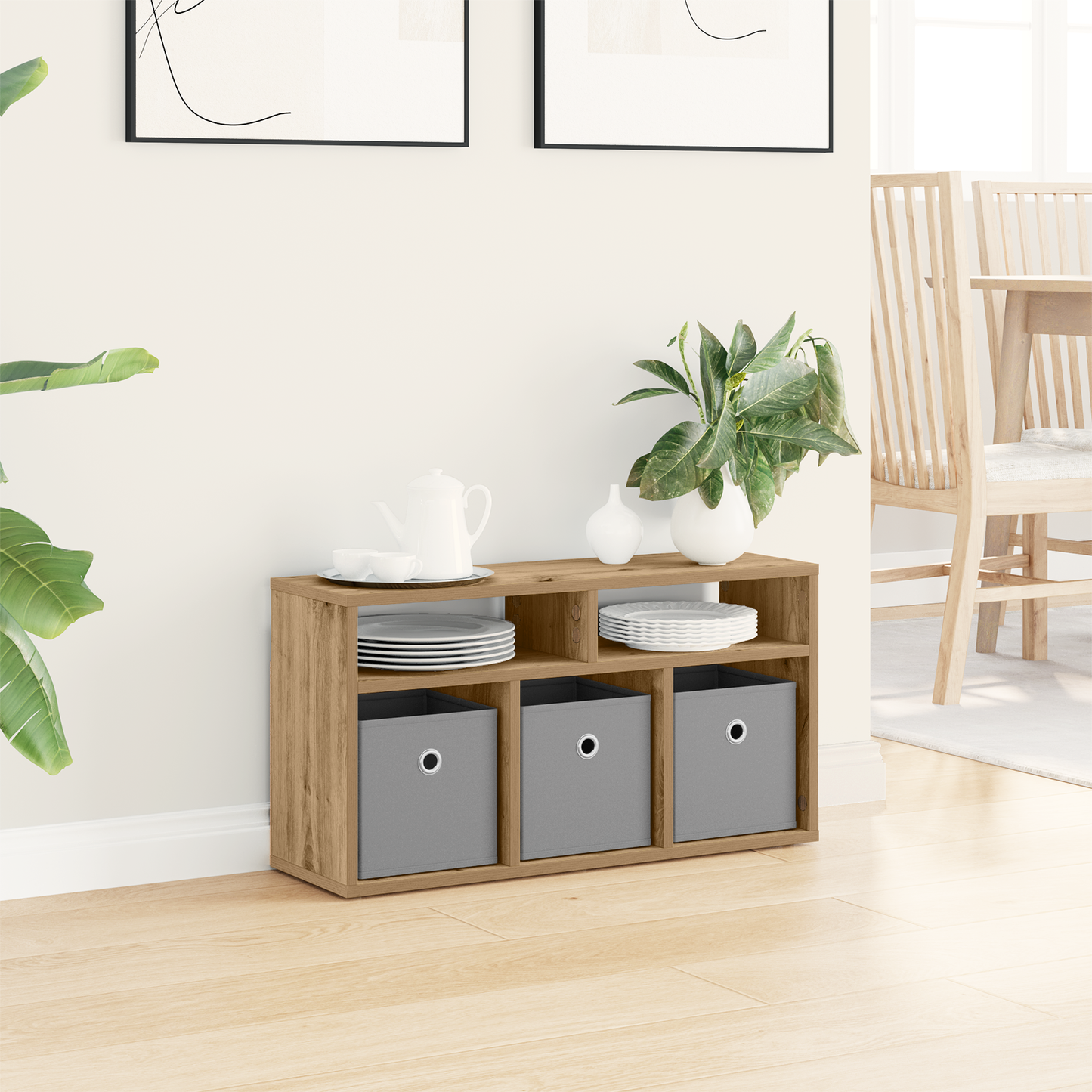 Lowboard with Drawer Artisan Oak 72 x 22.5 x 38 cm