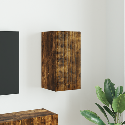 TV Wall Cabinet Smoked Oak 30 x 31 x 60 cm Engineered Wood