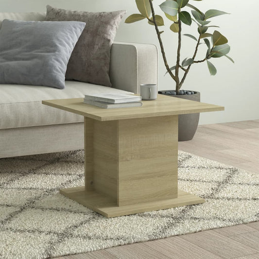 Coffee Table Sonoma Oak 55,5x55,5x40 cm Engineered Wood