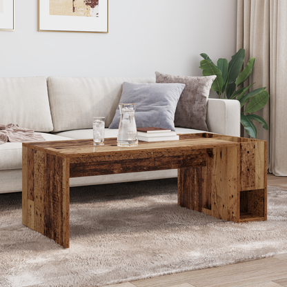 Coffee Table Old Wood 101.5 x 50 x 37 cm Engineered Wood