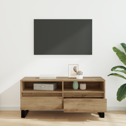 TV Cabinet with Drawer Artisan Oak 100 x 34.5 x 44.5 cm