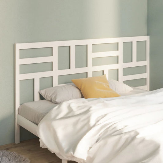 818206 vidaXL Bed Headboard White 186x4x104 cm Solid Wood Pine